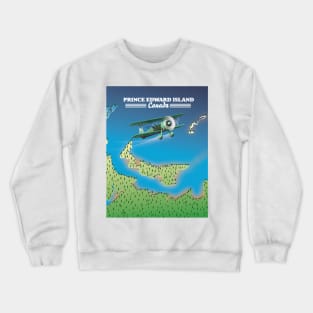 Prince Edward Island, Canada beautiful map Crewneck Sweatshirt